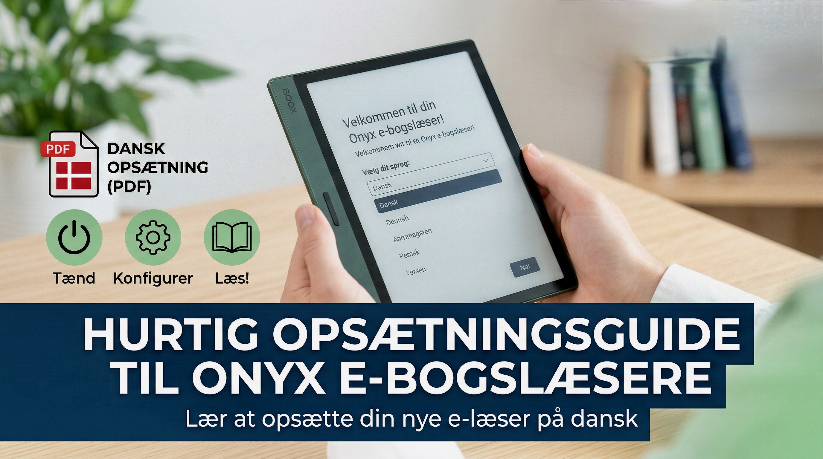 eBookReader Onyx BOOX Opsætningsguide